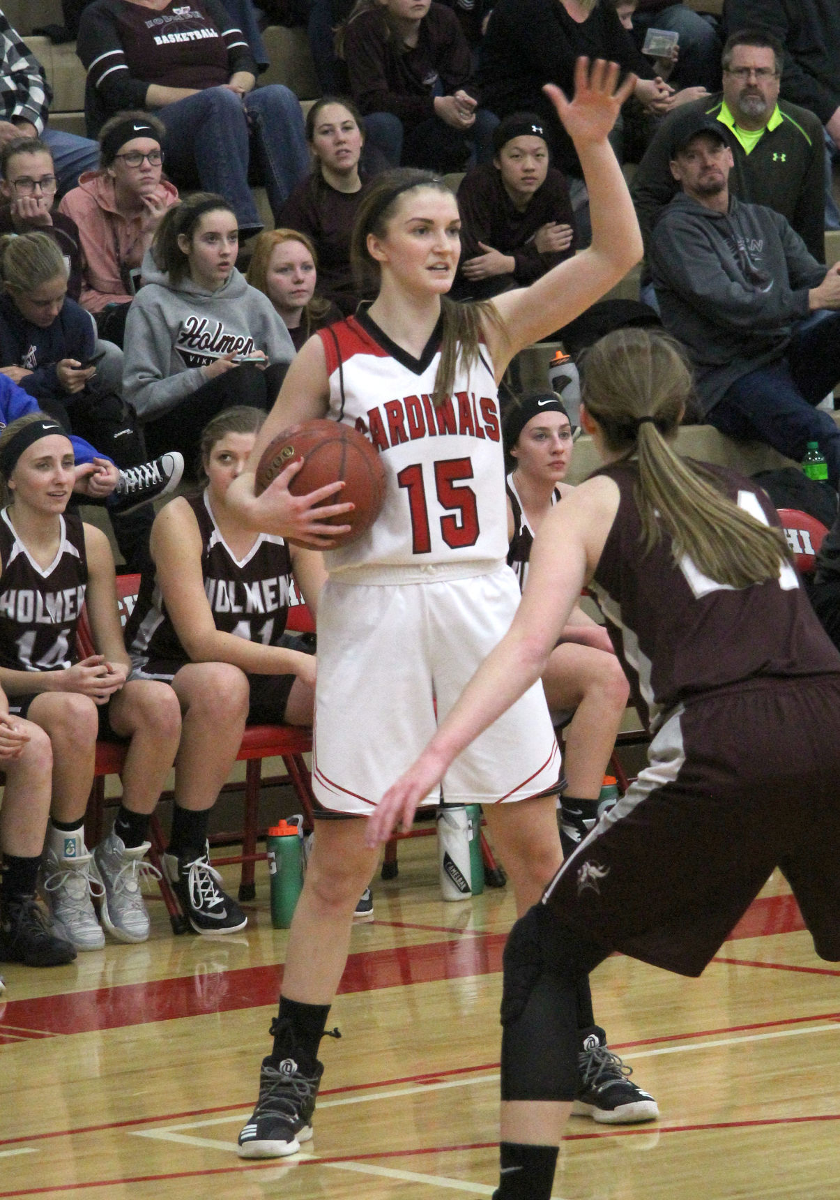 Holmen at Chi-Hi girls basketball 1-2-18